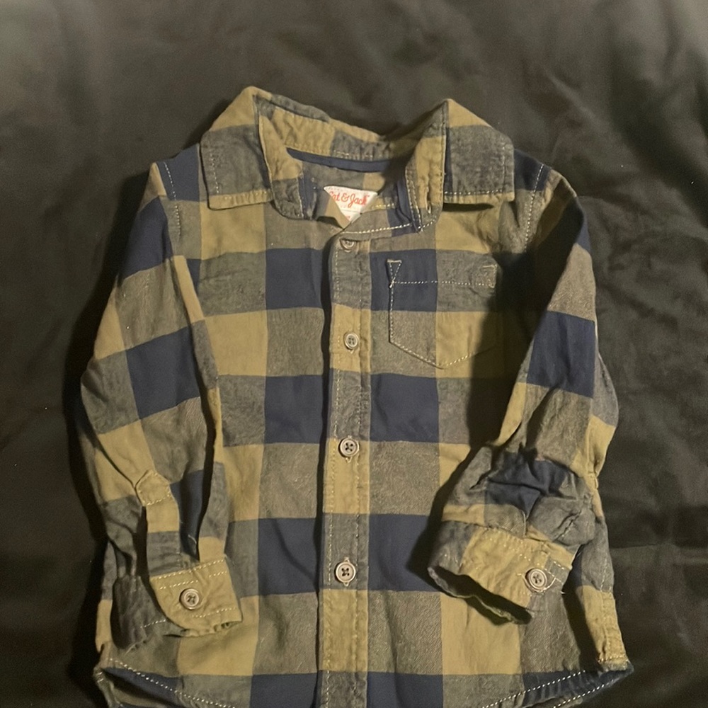 Toddler 2T plaid Cat and Jack button down shirt